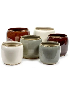 ohgreen Glazed shades Pot costa s brown d18,5h19
