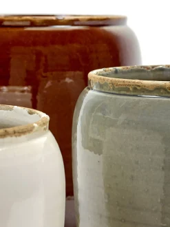 ohgreen Glazed shades Pot costa s white d18,5h19