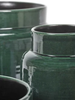 ohgreen Glazed shades Sierpot l40xb40xh36,5 d.groen