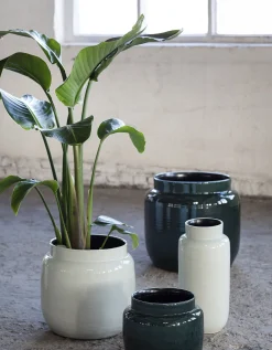 ohgreen Glazed shades Sierpot l23xb23xh21 l.grijs