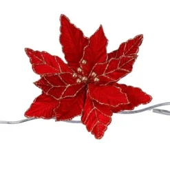 ohgreen Glitter poinsettia bloemclip