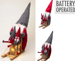 ohgreen Gnome op wagen 50cm led