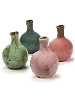 ohgreen Gold & Pastel Vaas l l17xb17xh24cm ass/4 mix