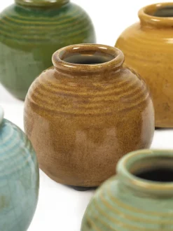 ohgreen Gold & Pastel Vaas l8xb8xh8cm ass/6 mix