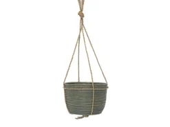 ohgreen Hanging pot stripe green d20h19cm