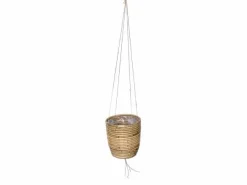 ohgreen Hanging pot stripe grey d13h11cm