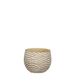 ohgreen Hendrick pot rond creme - h11xd13,5cm
