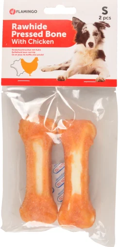 ohgreen Hondenbeen wit kip 2st-120g-10cm