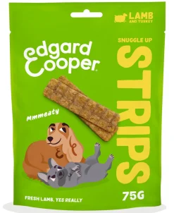 ohgreen Hondensnack treats snuggle up strips met lam en kalkoen