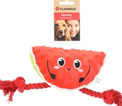 ohgreen Hondenspeeltje bubto watermeloen met touw