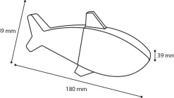 ohgreen Hs trr fresk snowy vis blauw 18cm