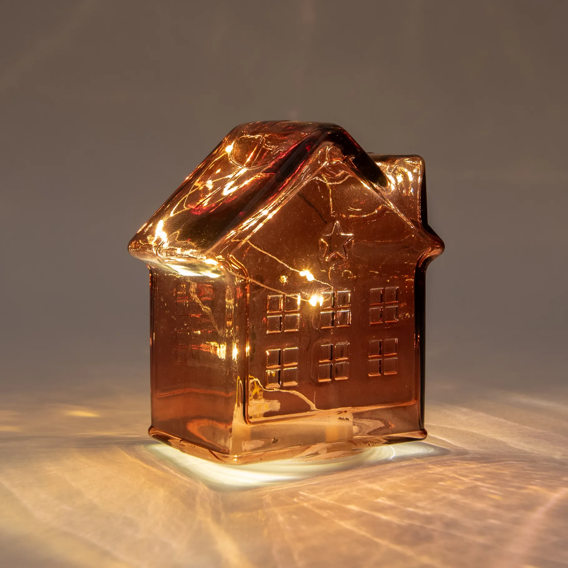 ohgreen Huisje glas 10led