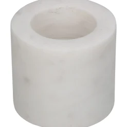 ohgreen Kandelaar marmer wit 6.5x6.5x5.5cm