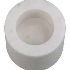 ohgreen Kandelaar marmer wit 6.5x6.5x5.5cm