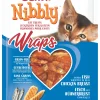 ohgreen Kattensnack nibbly wraps kip & vis 30g