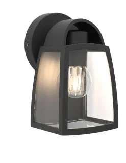 ohgreen Kelsey wandlamp - helder glas mat zwart e27 40w