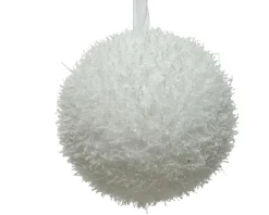 ohgreen Kerstbal foam ice 10cm wit