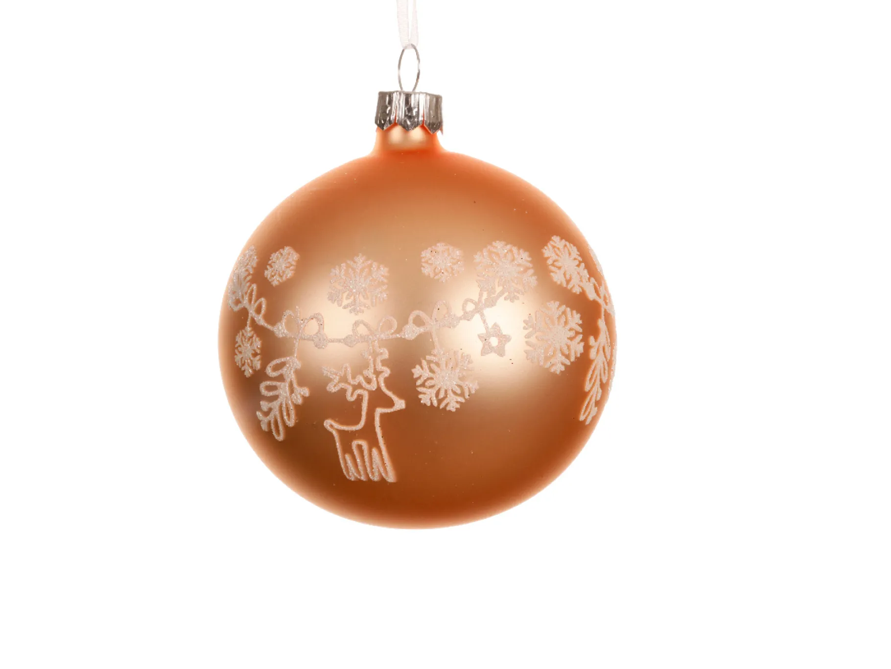 ohgreen Kerstbal glas mat kerstdecoratie