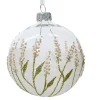 ohgreen Kerstbal glas transparant bloemen