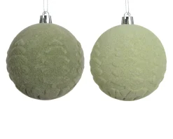 ohgreen Kerstbal polystyreen fluweel