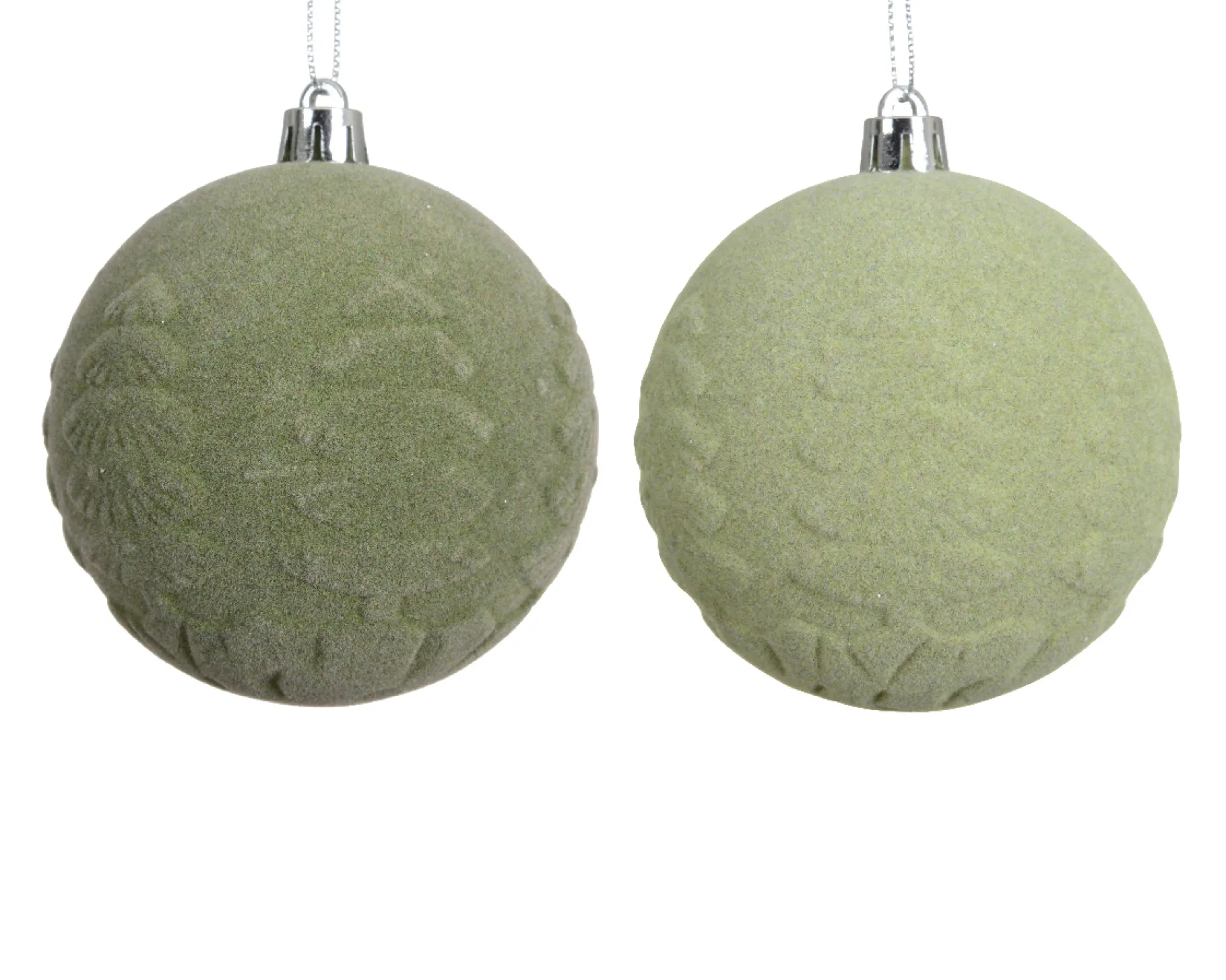 ohgreen Kerstbal polystyreen fluweel