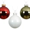 ohgreen Kerstballen glas glanzend, emaille, mat