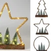 ohgreen Kerstfiguur jute 45led