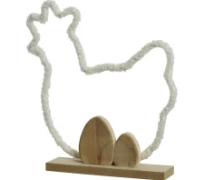 ohgreen Kip teddy 32cm wit