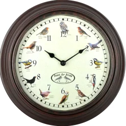 ohgreen Klok met vogelgeluiden