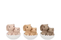 ohgreen Konijnen ei natuurlijk bruin 13x10