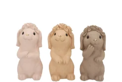 ohgreen Konijnen natuurlijk bruin 10x8x17