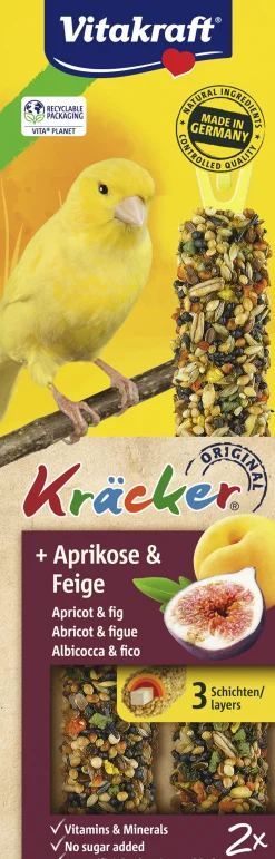 ohgreen Kräcker® abrikoos & vijg| 2stuks| kanaries