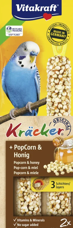 ohgreen Kräcker® popcorn & honing| 2stuks| parkieten