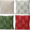 ohgreen Kussen 4 assortie kerstboom sneeuwvlok 40cm