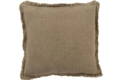 ohgreen Kussen linnen bruin
