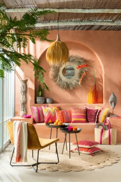 ohgreen Kussen rechthoek roze / paars