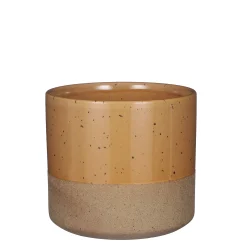 ohgreen Lago pot rond bruin - h16,5xd18cm