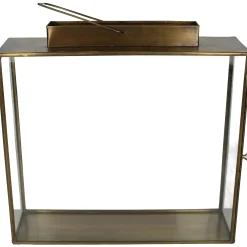 ohgreen Lantaarn messing goud 35x10x34cm