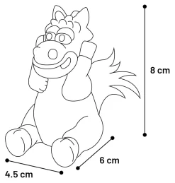 ohgreen Latex dier met touw 8cm display