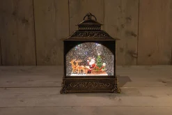 ohgreen Led lantaarn kerstman glitterwater