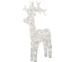 ohgreen Led rendier zacht acryl reindeer flashing effect 89cm transparant/warm wit