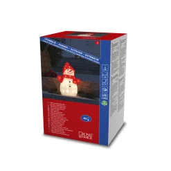 ohgreen Led sneeuwpop met muts en sjaal