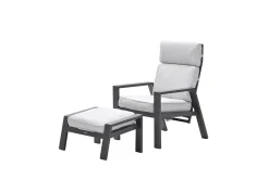 ohgreen Max verstelbare relaxfauteuil met voetenbank