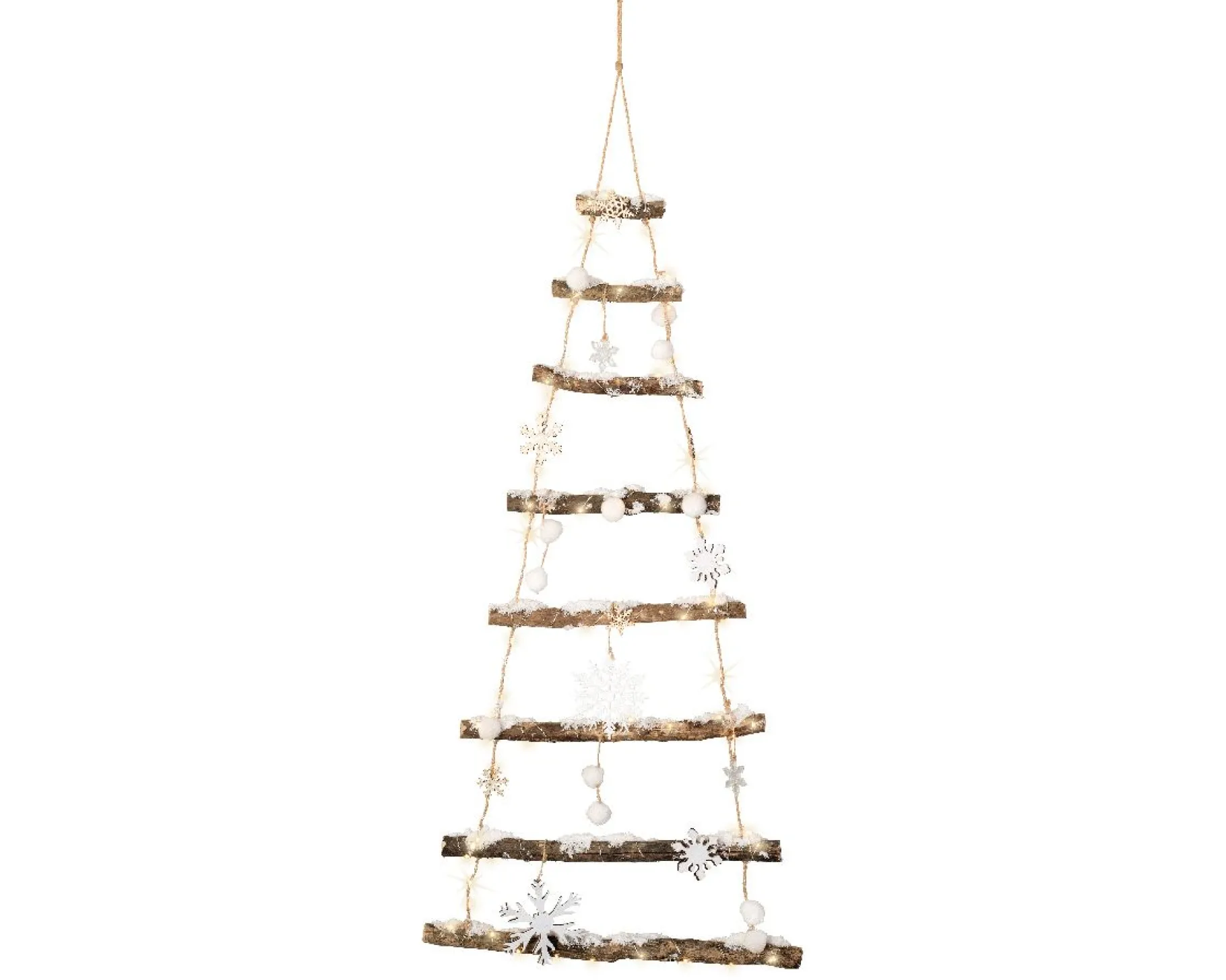 ohgreen Micro led kerstboom hout steady batterij