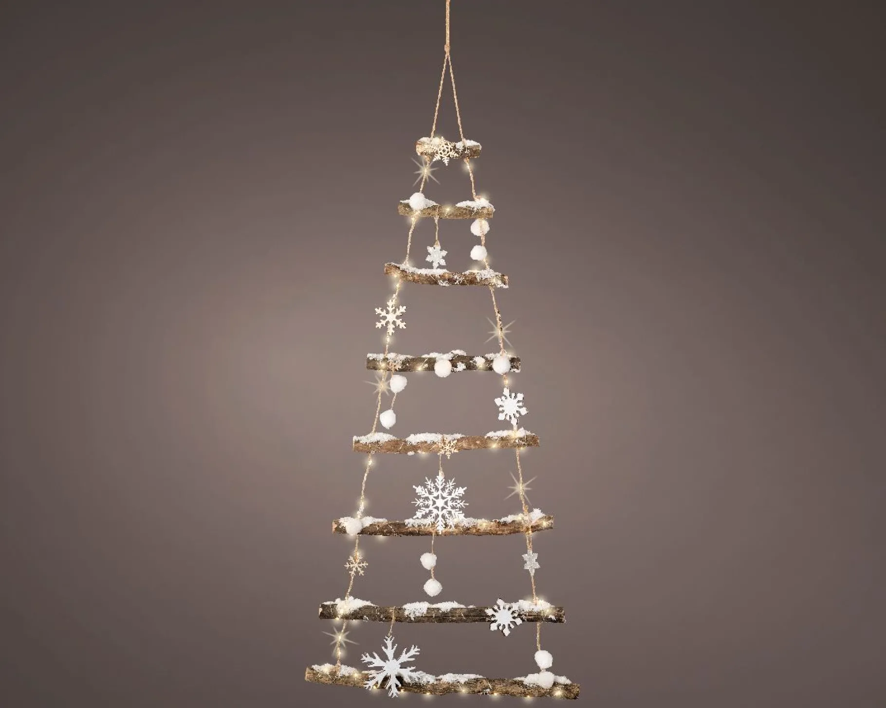 ohgreen Micro led kerstboom hout steady batterij