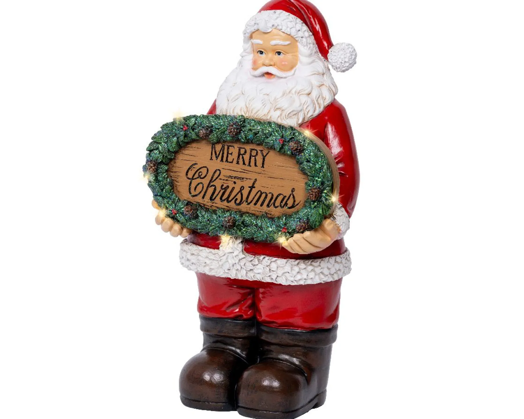 ohgreen Micro led kerstman polyresin steady batterij