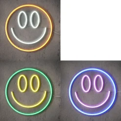 ohgreen Neon light smiley led adapter included - b2xd33cm