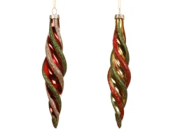 ohgreen Ornament glas glanzend spiraalvormig