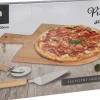 ohgreen Pizzaset: plank, snijder en schep