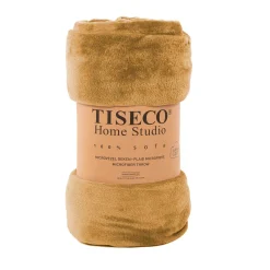 ohgreen Plaid cosy microflanel 130x160cm, indian tan